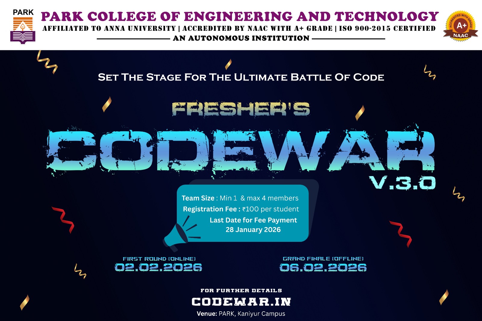 CODE WAR V.3.O